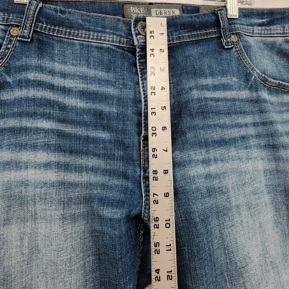 BKE 42S Blue Derek Bootleg Jeans Mens Denim Western Workwear Cowboy Casual
